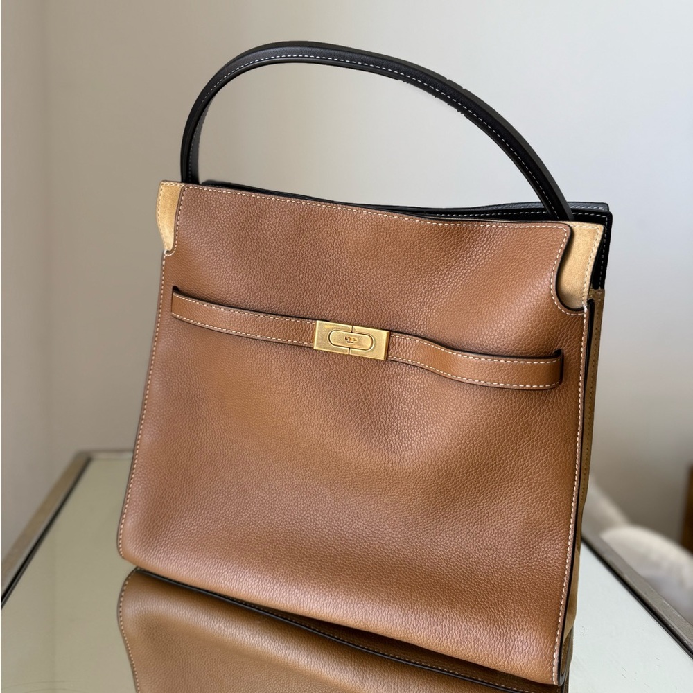 Like new Tory Burch Lee Radziwill Double tote bag - "Tigers Eye" - Picture 6 of 13